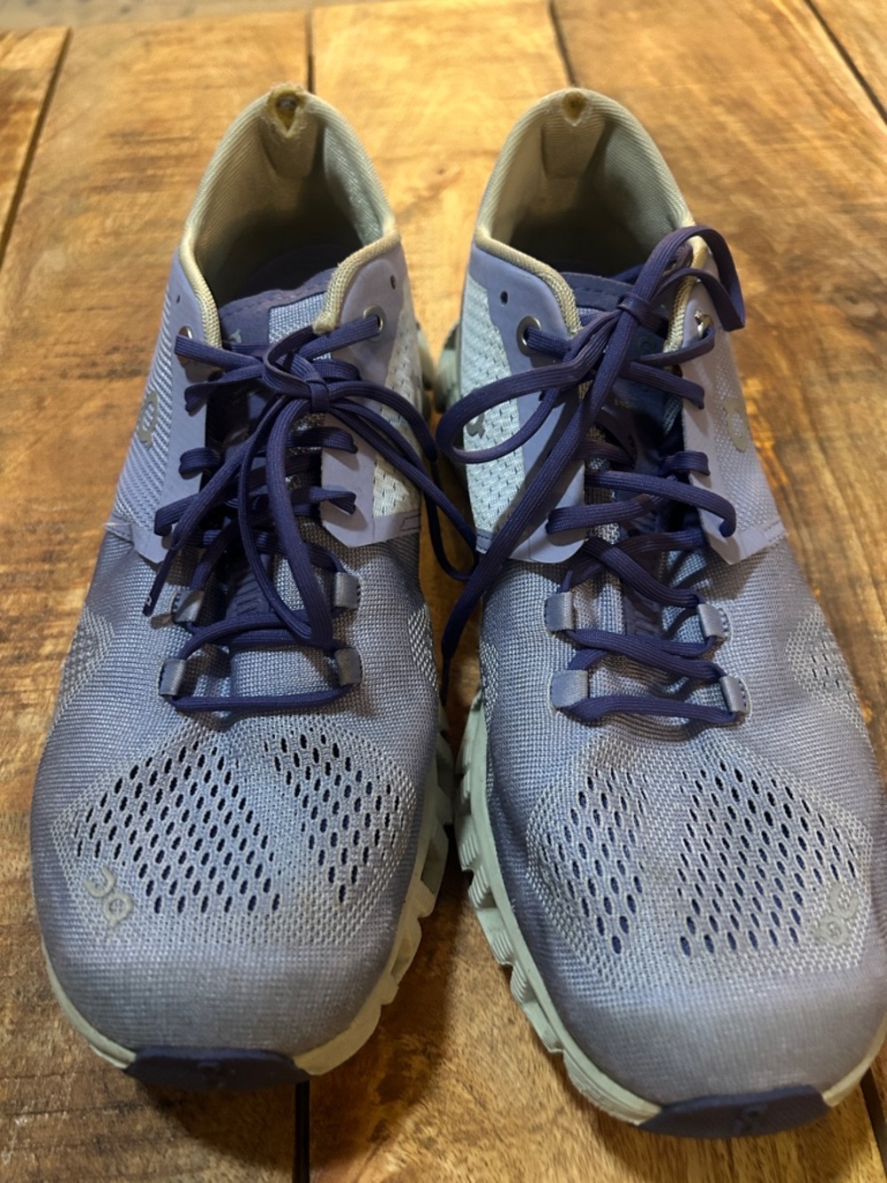 On Running Lavender/Deep Purple Knit Trainers
